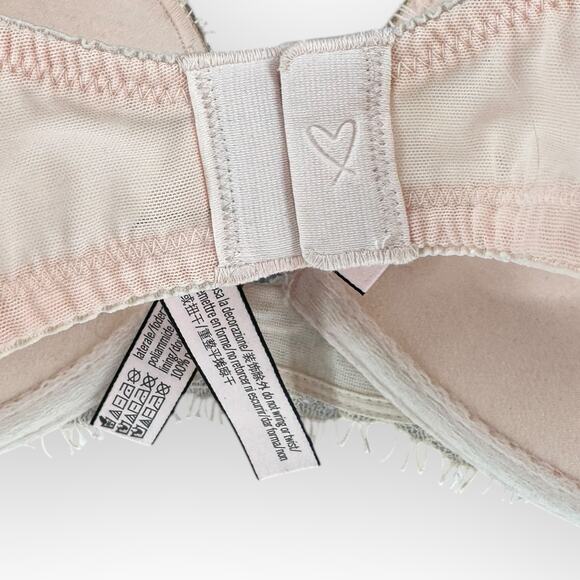 Victoria’s Secret Dream Angels Push-Up Bra Light Pink Lace Sz 34D NWOT - Picture 2 of 6